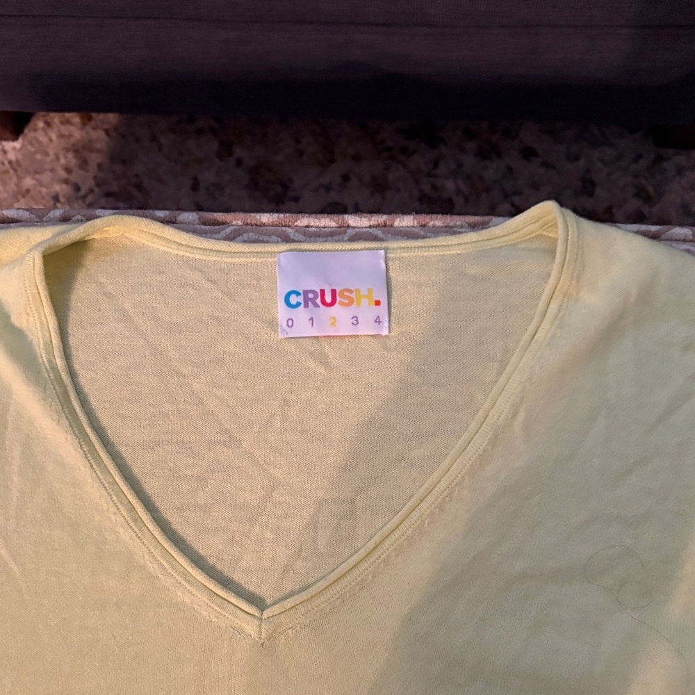 Bright Yellow Cotton/Silk Lightweight Sweater